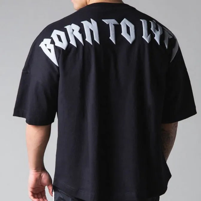 Men's Fitness Loose Top Elastic Short Sleeve - Bellarte Enchanté Men's Fitness Loose Top Elastic Short Sleeve